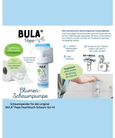 Bula Popo Refill Bottle 750 ml - Eco-Friendly Alternative to 1000 Wet Wipes | Natural Ingredients for Sustainable Care - Buy Online on SooperMarket.com