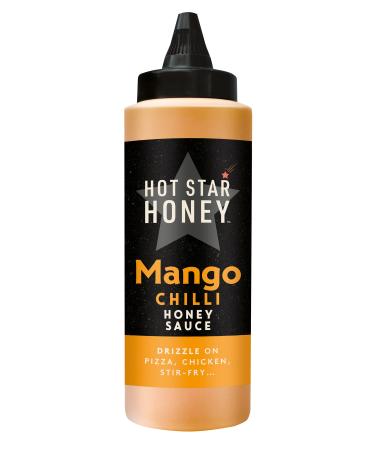 Hot Star Honey Mango Chilli Honey Sauce | Hand Crafted Sweet Chilli Sauce | Mango Sauce Perfect for Chicken Pizza Pasta Steak and Noodles 315g Bottle Sweet Mango Sauce with Honey Chilli and Spice