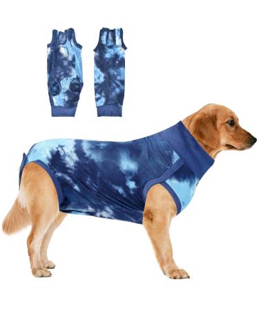 Dog Surgical Recovery Suit Pets Abdominal Wound Protector Puppy Medical Surgical Clothes Prevent Licking Dog After Surgery Vest Bodysuit Castration Medical Pet Shirt Cone E-Collar Alternative (M)