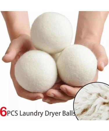 Wool Laundry Balls - Reusable Fabric Softener for Quick Drying Baby Clothing - Eco-Friendly & Sustainable Care - Buy Online on SooperMarket.com