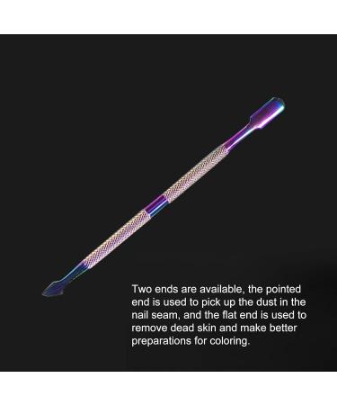 Double Side Rust-Proof Nail Pusher Stainless Steel Anti-Slip Solid Nail Tool Exfoliating Accessories Super nice elegant Nails Tool-Golden - Buy Online on SooperMarket.com