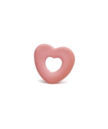 Lanco 8424678905023 Teething ring heart 100% natural rubber pink 200 g