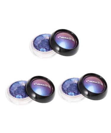 Angoily 3pcs Eye Shadow Eyeshadow Makeup Cosmetic Bright Light 1 count (Pack of 1) Bluex3pcs