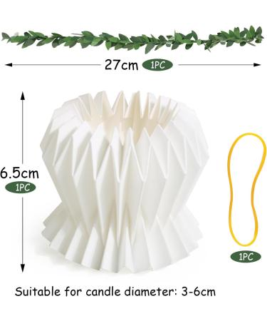 Bofunx Drop Catcher Paper - Drip Protection for Christening Communion & Wedding Candles (3-6 cm Diameter) - Buy Online on SooperMarket.com