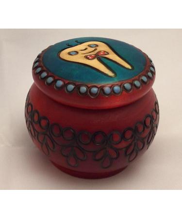 Handmade Wooden Boy's Tooth Fairy Box - First Tooth Keepsake and Curl Holder - Buy Online on SooperMarket.com