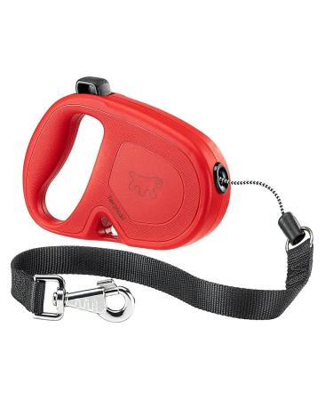 Ferplast dog leash flippy one roller leash large dogs up to 35 kg.Pull -out cord max. 5 m. Single button for locking and unlocking red max. 35 kg - 5 m rope red red
