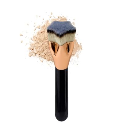 ADERN Women Foundation Brush | Flat Top Foundation Brush for Makeup | Wooden Handled Beauty Brush Cosmetics Tool for Blending for Theatrical Performance