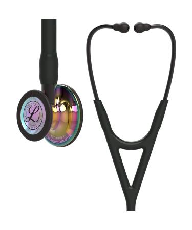 3M Littmann Cardiology IV Diagnostic Stethoscope High Polish Rainbow-Finish Chestpiece Black Tube Smoke Stem and Smoke Headset 27 inch 6240 Hi Polish Rnbw Chstpce Black Tube Smoke Stem/Hdst Single