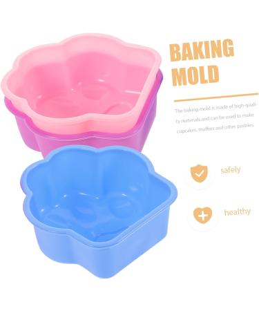 PRETYZOOM 6pcs Silicone Cake Mold Ice Cube Moulds Round Silicone Molds Cupcake Baking Cups Silicone Mini Cakes Chocolate Molds Animal Chocolate Mold Paw Non Stick Can Silica Gel - Buy Online on SooperMarket.com
