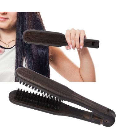 Hairdressing Comb Professional Double Brushes Wooden Anti-static Hair Straightener Tool Hairbrushes DIY for Salon Barber Shop - Buy Online on SooperMarket.com