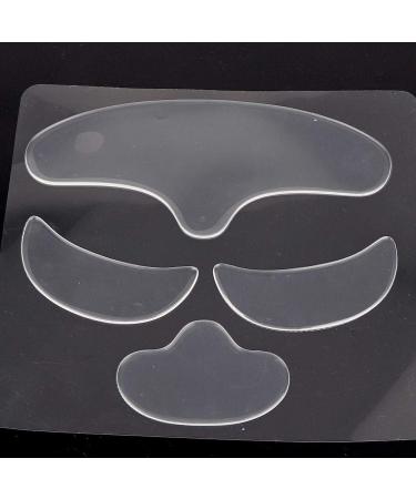 4PCS Anti-Aging Silicone Patches | Skin Tightening Forehead & Eye Pads | Washable Anti-Fold Face & Chin Treatment for Fine Lines - Buy Online on SooperMarket.com