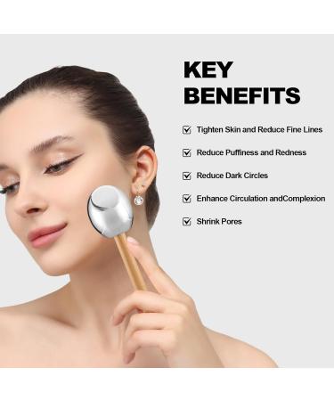 Ice Globes for Facial Skin Care - Unbreakable Steel Cooling Rollers & Cryo Sticks for Women | Tighten Skin & Reduce Puffiness - Buy Online on SooperMarket.com
