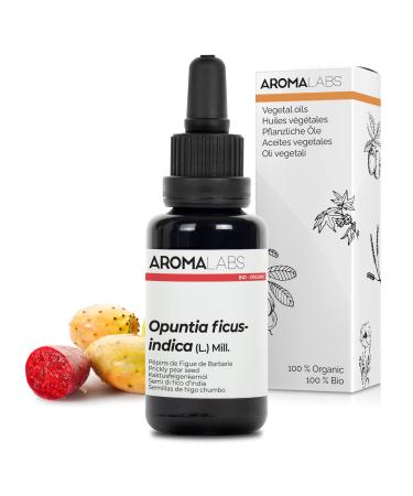 ORGANIC - PRICKLY PEAR SEED Oil - 30mL - 100% Pure Natural Cold Pressed and Cosmos Certified - AROMA LABS (French Brand)