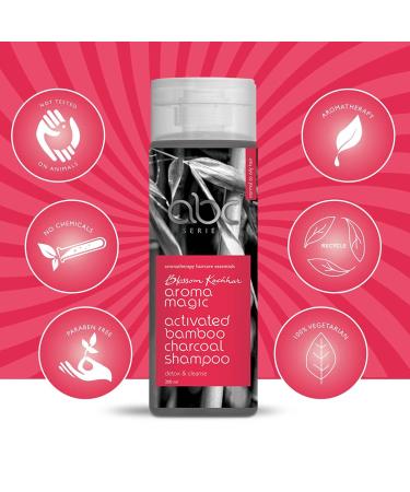 Aroma Magic Activated Bamboo Charcoal Shampoo | Clarifying Hair Cleanser with Aloe Vera | 6.76 Fl Oz (200ml) | Nourishing Scalp & Removes Build-Up | International Shipping Available - Buy Online on SooperMarket.com