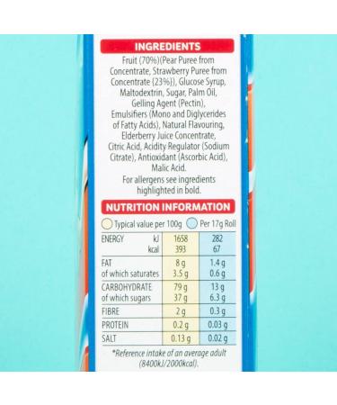 Kellogg's Fruit Winders Strawberry Snack 5 x 17g - Buy Online on SooperMarket.com
