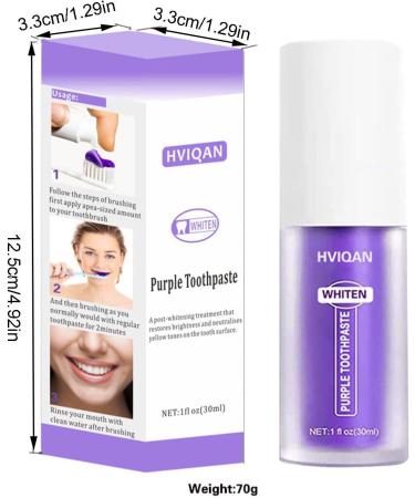 Purple Teeth Whitening Toothpaste - V34 Color Corrector Gel 30ml for White Teeth & Gum Repair - International Shipping - Buy Online on SooperMarket.com