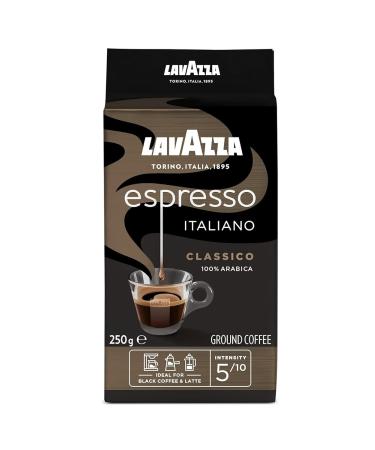 Buy Lavazza Espresso Italiano Classico Ground Coffee 250g | Floral & Fruity Aroma | Ideal for Moka Pot & Filter Coffee | International Shipping - Buy Online on SooperMarket.com