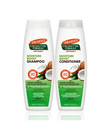 Palmer's / Coconut Oil Formula Moisture Boost / Shampoo & Conditioner / Deal 400 ml (Pack of 2) 1.0 count