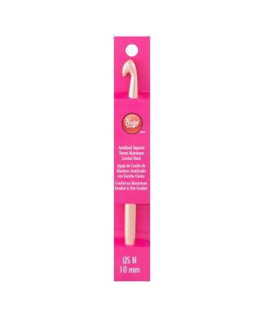 Boye 332621800NM Aluminum Crochet Hook, US Size N, 10 mm, Gold Original Version