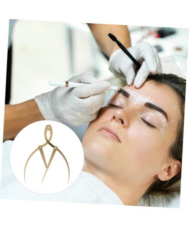 Hemoton 1pc Eyebrow Positioning Ruler Brow Mapping with Ruler Eyebrow Ruler Printable Appliance Gold Alloy 16.5x5.4cm Golden - Buy Online on SooperMarket.com