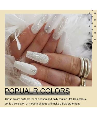 Arte Clavo Milky Pure White Gel Nail Polish - 15ml Soak Off LED Long-Wear Nail Gel for DIY Home Manicure | 1 Pcs Mirror Shine Essential Polish - Buy Online on SooperMarket.com