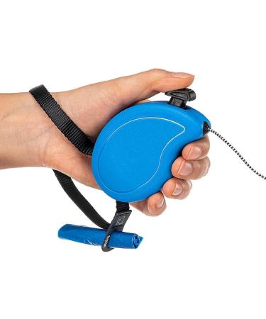 Ferplast Flippy One Dog Leash for Small Dogs - 3m Roller Leash Locking Button Light Blue - Ideal for Pets Up to 8kg - Buy Online on SooperMarket.com