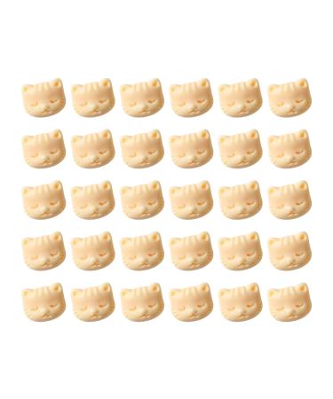 Sanwood nail art 3D trailer 30 pieces nail ornament 3D effect colorful katzkopf nail diamond fairy style decor for female diy manicure craft accessories yellow