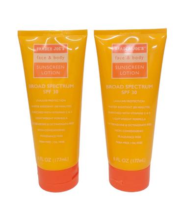 Trader Joe's Face & Body Sunscreen SPF30 (Pack of 2)