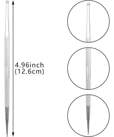 5 Pack Nail Dotting Pen Stainless Steel Double-ended Painting Nail Dotting Pens DIY Nail Decorations Manicure Tools for Home Beauty Nail Salon - Buy Online on SooperMarket.com