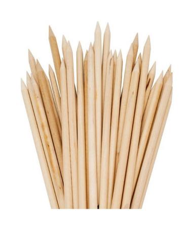 Orange Wood Sticks Nail Art Cuticle Pusher Remover Manicure Pedicure Tool - 50 Pieces - Buy Online on SooperMarket.com