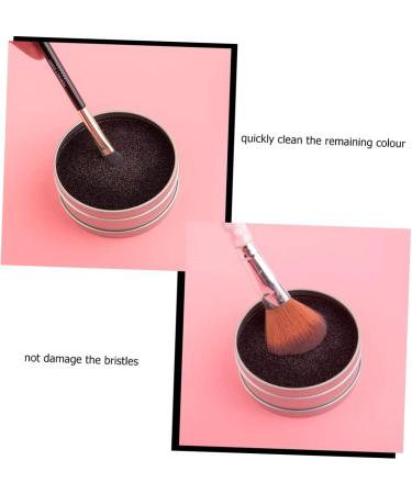 minkissy 1 Set Makeup Sponge Tools Dry Makeup Cleaner Quick Cleaner Duo Sponge Cosmetic Sponge Esponjas Para Maquillaje Brush Cleaner Tool Makeup Powder Activated Carbon Sponge Make up - Buy Online on SooperMarket.com