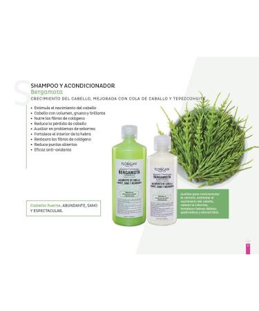 Florigan Bergamota Hair Growth Shampoo 1lt - 33.8 Fl Oz (Pack of 1) - Buy Online on SooperMarket.com
