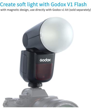 Godox AK-R11 Diffuser Dome for V1 Round Head Flash - Compatible with AD100Pro / H200R - Buy Online on SooperMarket.com
