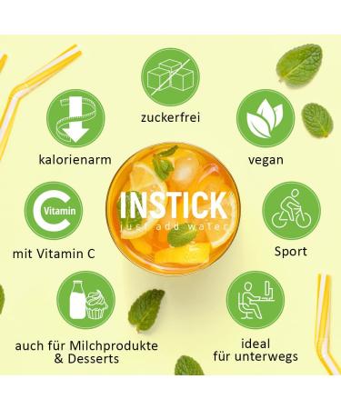 Intick Sugar-Free Instant Drink - Cassis | Vegan Low-Calorie Vitamin C Beverage Powder | 12 x 0.5-1 L Packs - Shop Now! - Buy Online on SooperMarket.com