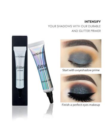 MAEPEOR Glitter Eyeshadow Primer Gel - Waterproof & Smudgeproof, Long-lasting & Professional Base for Eyes, Body, Face & Lips - 2 PCS 10ml - Buy Online on SooperMarket.com