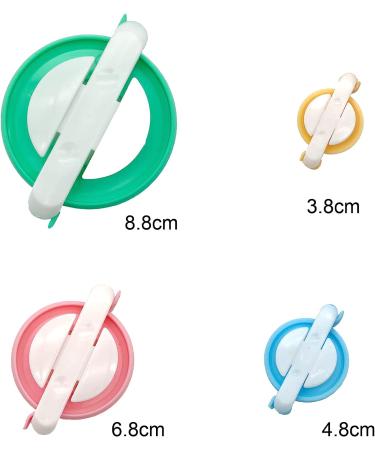 Pom Pom Makers Set - 4 Sizes with Scissors for Easy Pompom Making - Buy Online on SooperMarket.com