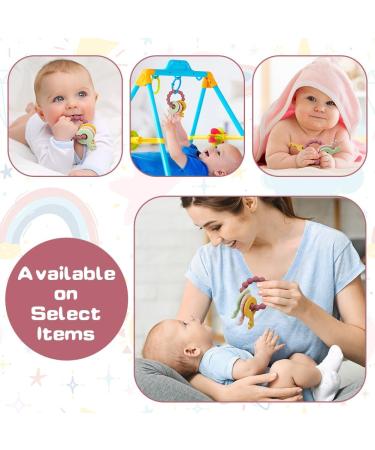 Vicloon Baby Teething Toy - Silicone Teether for Boys and Girls | BPA-Free Chew Soothing Ring | Ideal Shower Gift (Wine Red) - Buy Online on SooperMarket.com