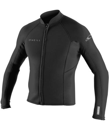 O'Neill Men's Reactor-2 1.5mm Front Zip Long Sleeve Jacket Large Black