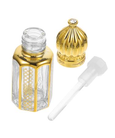 Bottled Oil Bottles for Essential Oils Essential Oil Bottle Sample Bottles Exquisite Fragrance Bottle Small Perfume Bottles Essence Sub-bottle Perfume Bottles Bulk Little Bottles 0.1 Ounces Golden