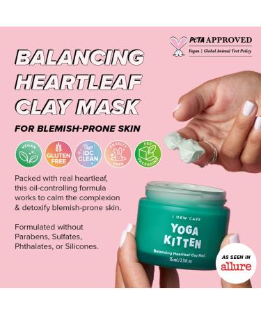 I DEW CARE Wash-off Clay Mask - Yoga Kitten | For Blemish-prone Skin with Kaolin  Heartleaf  and Tea Tree Extract  2.5 Fl Oz - Buy Online on SooperMarket.com