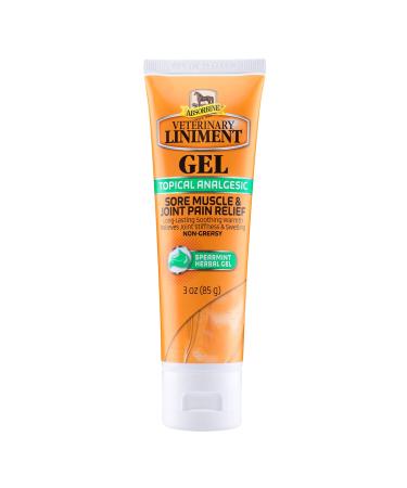 Absorbine Veterinary Liniment Gel Topical Menthol Analgesic Rub for Sore Muscle Joint & Arthritis Pain Relief