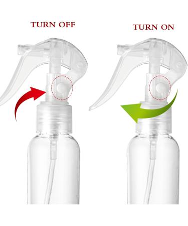 WLLHYF 2 Pack Small Spray Bottles 3.5oz/100ml Plastic Hair Spray Bottle Clear Empty Travel Bottle Fine Mist Reusable Liquid Container for Salons Essential Oils Water Squirt with Funnels Labels - Buy Online on SooperMarket.com