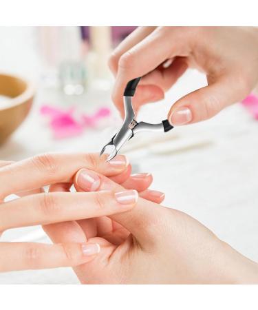 DHWEKU Professional Cuticle Nippers Sharp Cuticle Remover Cuticle Nippers Made of Stainless Steel with Non-Slip Handle for Precise Removal of Excess Cuticles Cuticle Scissors for Nail and Toenail - Buy Online on SooperMarket.com