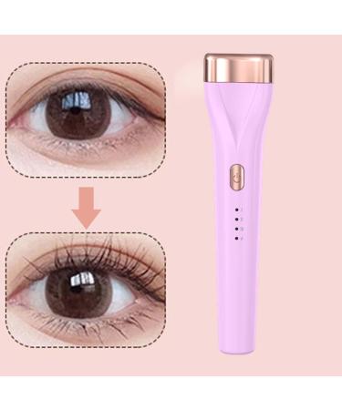 AWHAO Heated Eyelash Curler Handheld USB Heater Quick Curling with 3 Temperature Settings Rechargeable Lash Curler for Travel Violet - Buy Online on SooperMarket.com