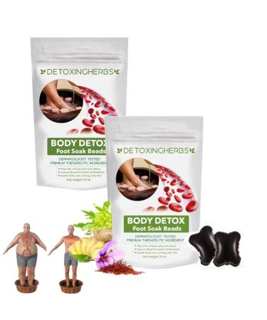 GFOUK Detoxingherbs Cleansing Foot Soak Beads Slimwe Body Detox Foot Soak Botanical Cleansing Foot Soak Beads GFOUK Foot Soak Beads Lymphatic Drainage Ginger Foot Soak (2bag)