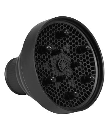 Hair Blower Diffuser Hairdryer Cover Styling Foldable Folding Collapsible Silicone Hairdressing Tool Attachment for Natural Wavy Fine Thick Hair for Home Barbershop Hairdressing Salon(Black)