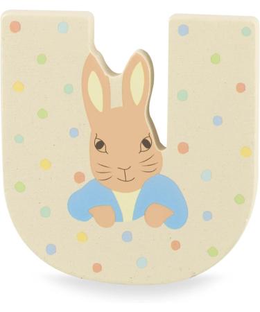 Peter Rabbit Wooden Letter U by Orange Tree Toys - Personalised Baby Name Alphabet Animal for Nursery Decor - Buy Online on SooperMarket.com