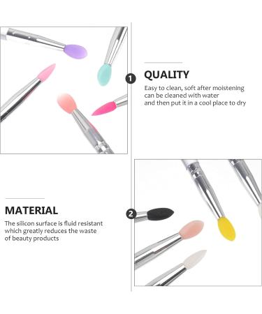 Healeved 10pcs Eye Shadow Brush Facial Scrubber Women Eyeshadow Brush Exfoliating Lip Brush - Buy Online on SooperMarket.com