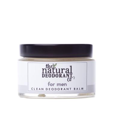 The Natural Deodorant Co Clean Deodorant Balm For Men 55g Aluminium Free Plastic Free All Day Protection