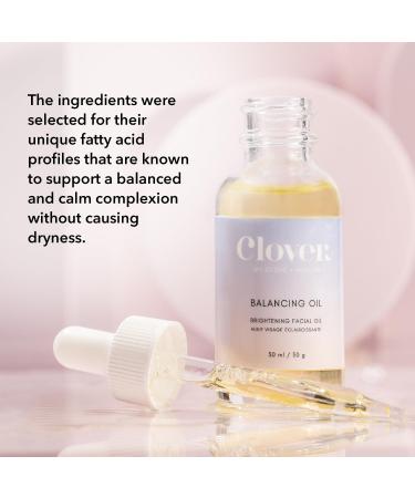 Clover Balancing Oil | Clearer Skin & Healthy Complexion | Vegan Cruelty-Free Face Oil - 30ml - Buy Online on SooperMarket.com